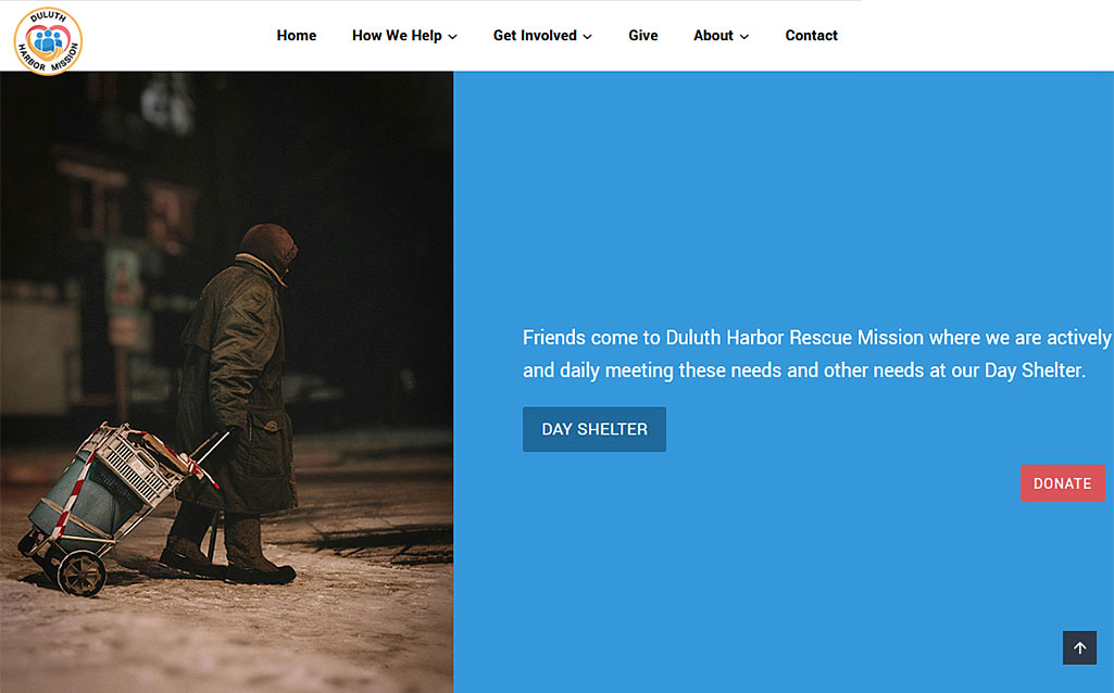 WebWorks website design portfolio -Duluth Harbor Mission