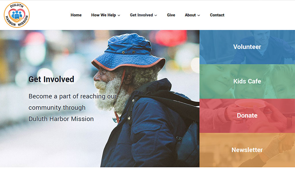 WebWorks website design new website portfolio - Duluth Harbor Mission home